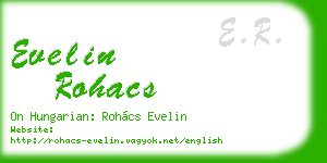 evelin rohacs business card